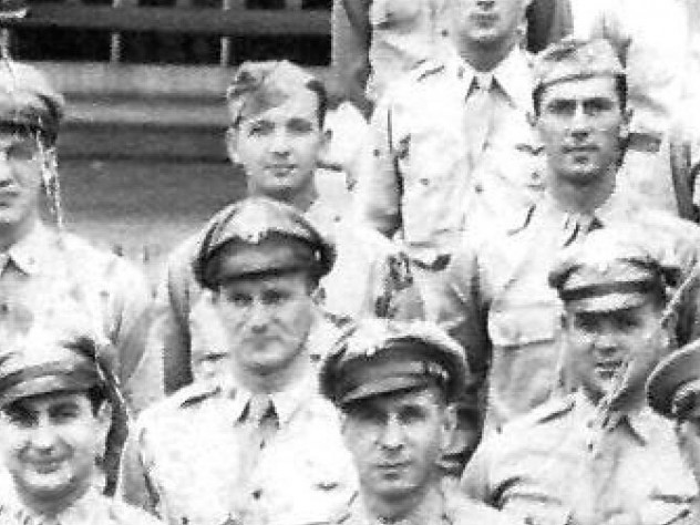 First Lieutenant Llewellyn S. Parsons, Army Air Force, center top, completed Statistical School Class 46-1 in September 1945.