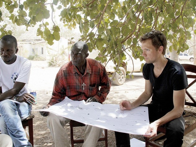 Photograph courtesy of Jordan MacTavish Jordan MacTavish, M.Arch. ’12, worked with local leaders on plans for the Sinthian Cultural Center in Senegal.