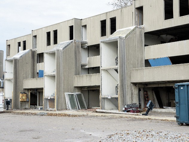 Demolition of the Charlesview apartments