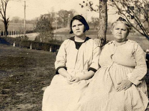 The State of Virginia’s 1927 decision to sterilize an allegedly “feebleminded” Carrie Buck (shown with her mother the day before her trial) was supported by the U.S. Supreme Court.
