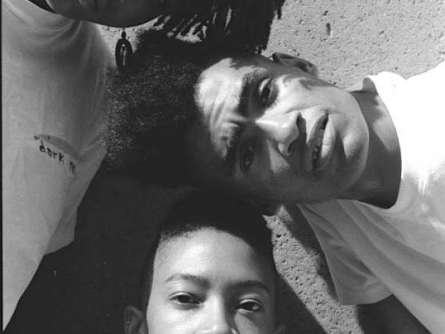 Dark Room founders Janice Lowe, Thomas Sayers Ellis, and Sharan Strange in 1990