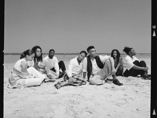 The Collective in 1996: (from left) Natasha Trethewey, Kevin Young, Major Jackson, Nehassaiu deGannes, Thomas Sayers Ellis, Sharan Strange, Adisa Vera Beatty