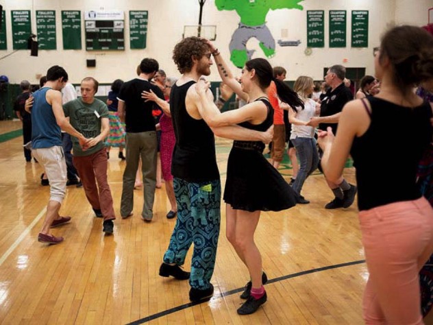 Dancing at the New England Folk Festival
