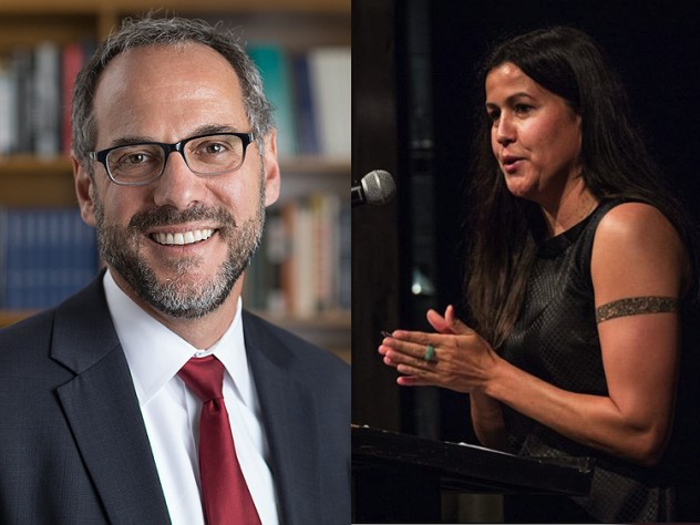Photographs of Adam Falk and Natalie Diaz