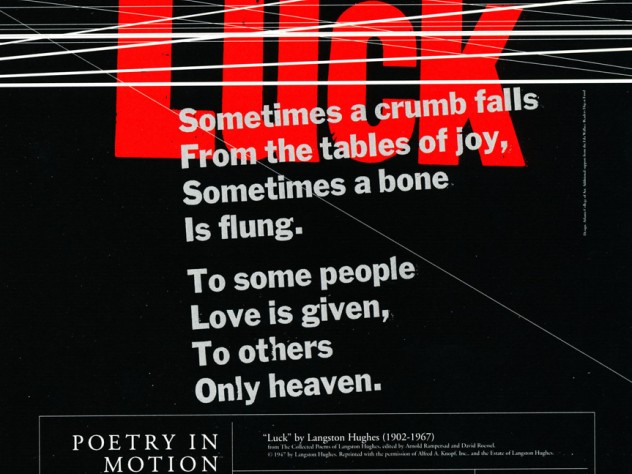 <i>Luck</i> by Langston Hughes