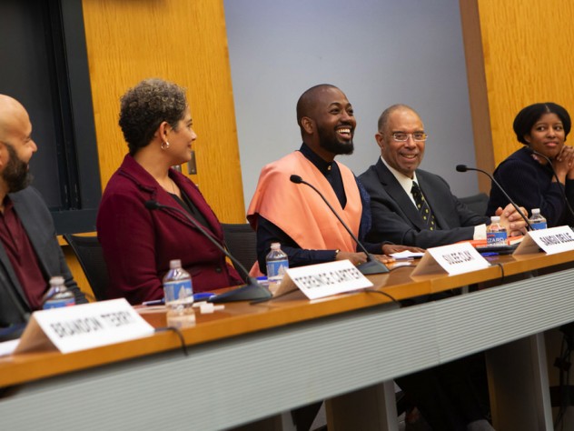 AAAS alumni: Terence Carter '01, Sulee Stinson Clay '92, Sangu Delle '10, Myles V. Lynk '71, and Sharifa Rhodes-Pitts '00