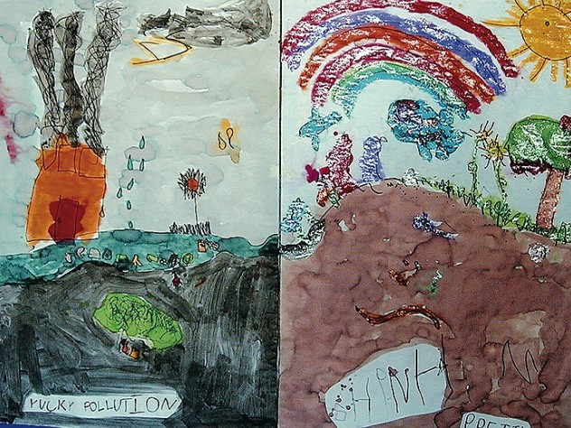 Yucky Pollution, Shiny Pretty, 2001, Hilltop Children’s Center, Seattle. From <em>Can Poetry Save the Earth?</em>