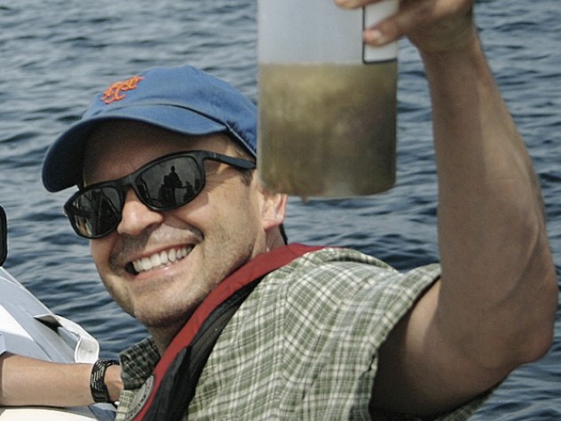  Joe Roman with a sample of whale feces