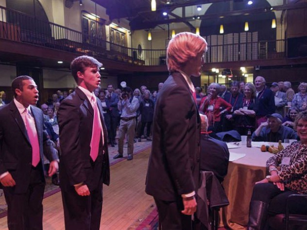 Reunioners enjoy an undergraduate choral concert