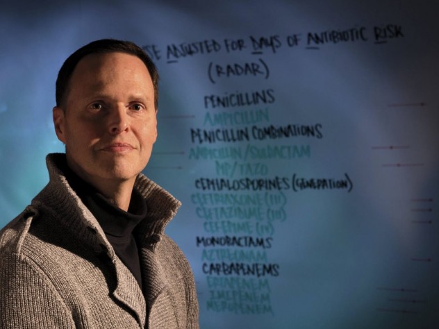 Scott Evans designs clinical trials that test the efficacy of rapid diagnostics. 