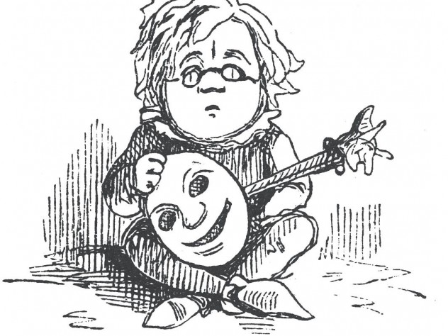 Thackeray’s self-portrait from an 1848 edition of <i>Vanity Fair</i>