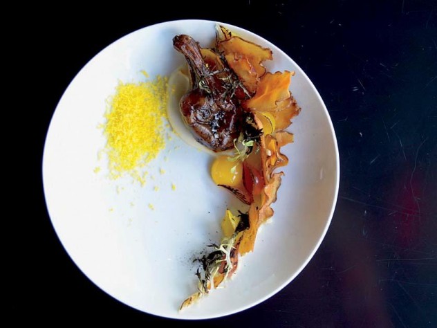 The cheerful sunchoke dish at Study