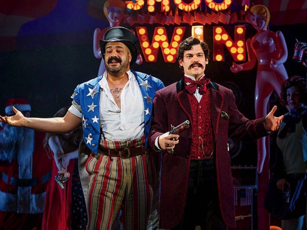 The Proprietor and John Wilkes Booth, from Assassins