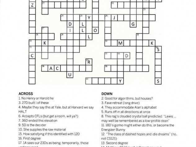 True Fellow Is A Find Crossword Clue A celebration of computer science at Harvard in honor of Harry Lewis