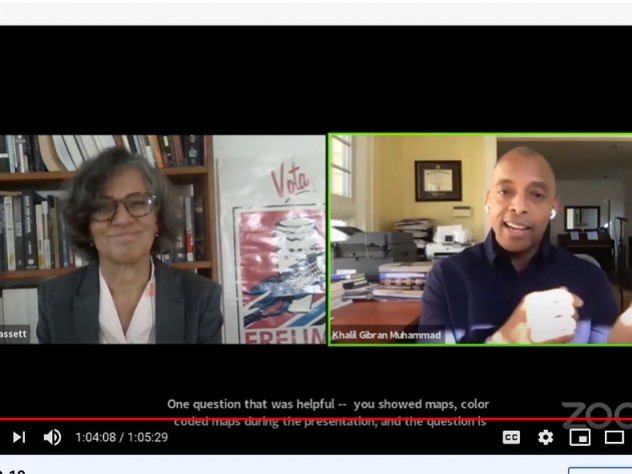 Screen shot of Mary T. Bassett and Khalil Gibran Muhammad