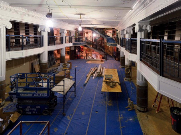 Interior photograph of Harvard COOP main floor renovation