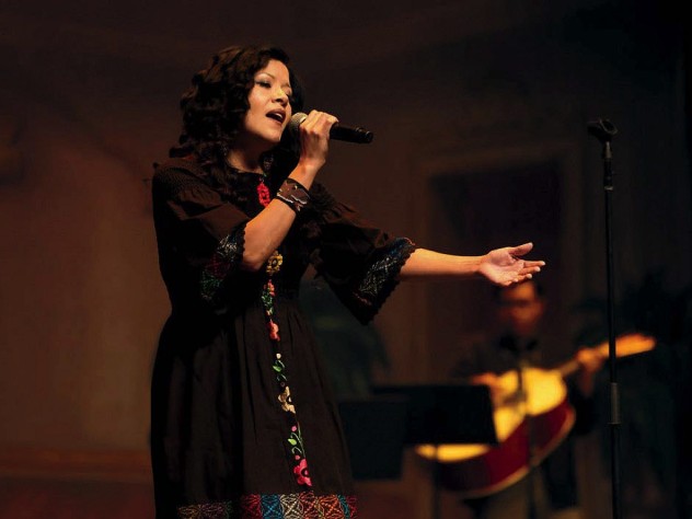 As a singer and songwriter, Claudia García performs mariachi-inspired Latin fusion music.