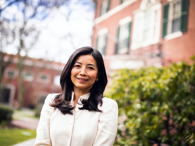 Tracy Palandjian outside of Loeb House