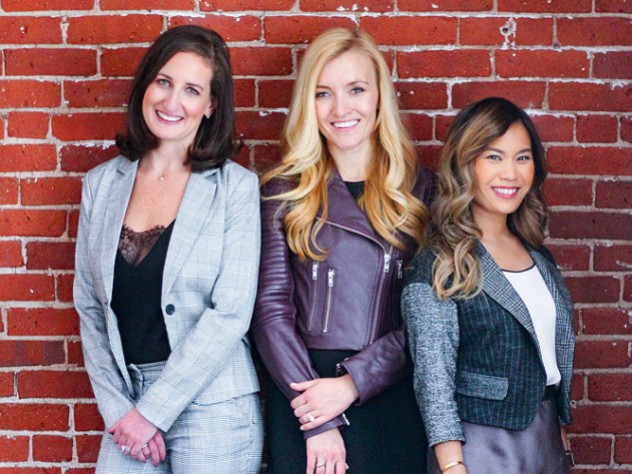 Stephanie Kaplan Lewis, Windsor Hanger Western, and Annie Wang, Co-Founders of Her Campus. Stephanie Kaplan Lewis, Windsor Hanger Western, and Annie Wang of Her Campus.