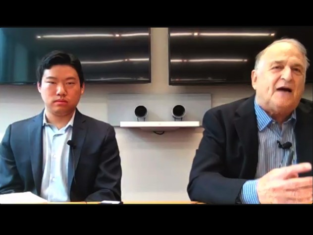 Steven Goldstein and moderator Christopher Li 