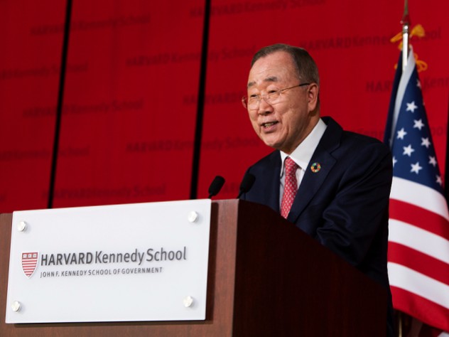 Ban Ki-moon at podium
