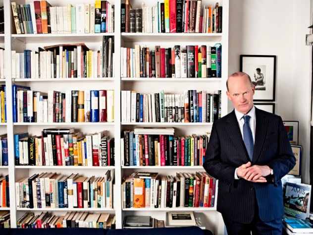 Wylie in his book-lined New York office