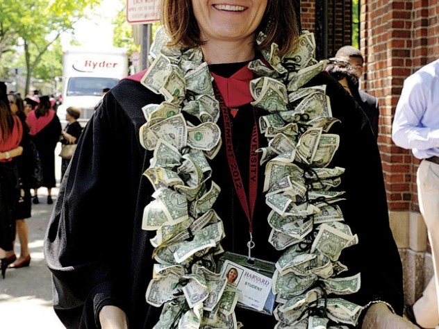 Flaunting the value (or cost?) of her education: Paula Barlow Fiet, Ed.M.