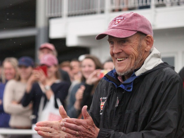 Harry Parker at the 2013 EARC Sprints, where his varsity eight once again took home the gold.