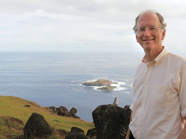 Andy Sharpless on Easter Island. He predicts that proposed restrictions on fishing will help regenerate marine life in the surrounding waters within a decade. 