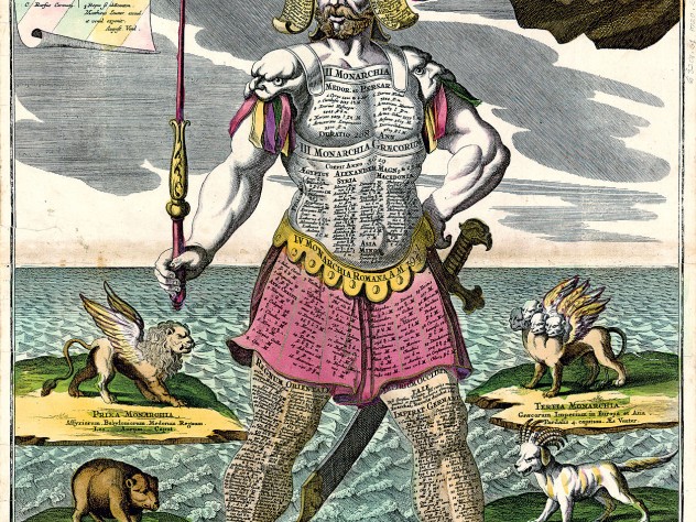 <i>Colossus monarchicus statua Danielis</i>, by Matthaeus Seutter (1730)