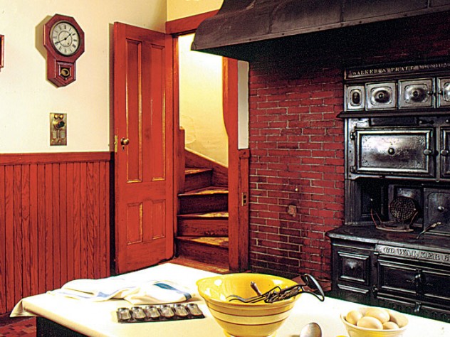 The kitchen at the Phillips House