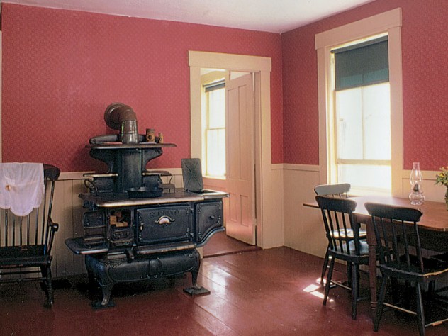 Photograph courtesy of the Robert Frost Farm The kitchen at the Robert Frost Farm in Derry, New Hampshire