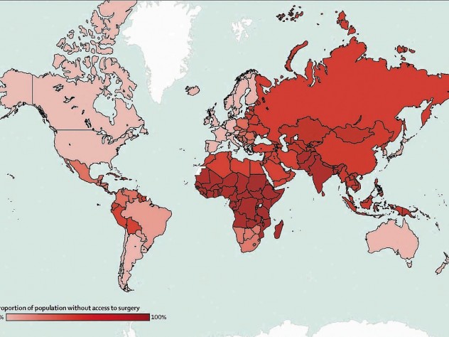 The unserved world: the proportion of the population lacking access to safe, affordable surgery and anesthesia&mdash;the subject of the Lancet commission&rsquo;s work 