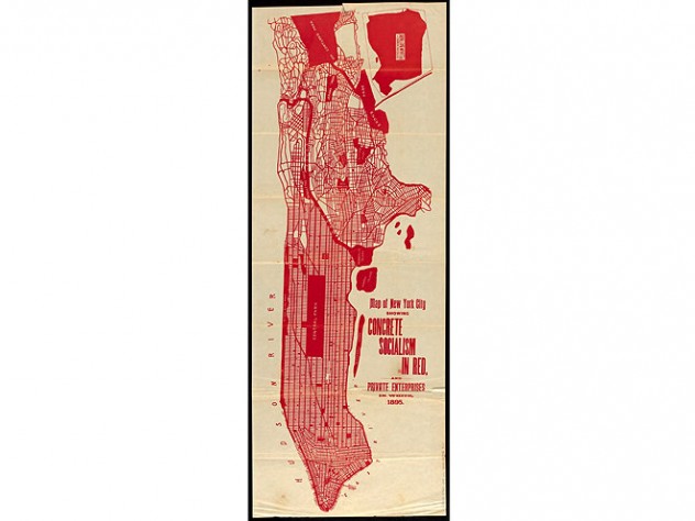 Map of New York City, 1895