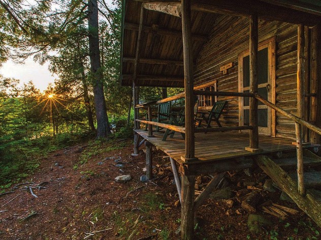 Maine wilderness cabin