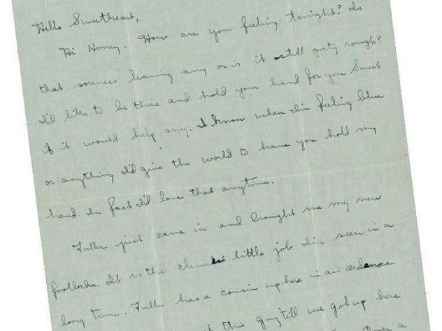 First page of a wartime letter