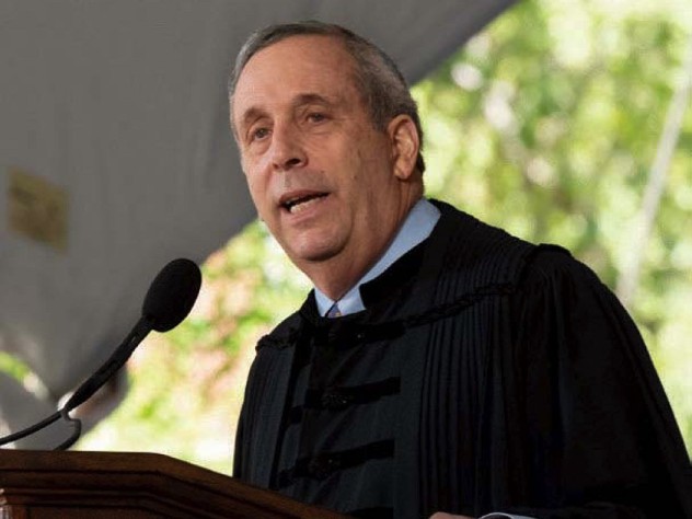 President Lawrence S. Bacow at Commencement May 26, 2022