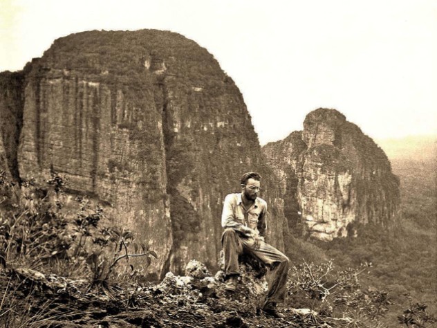 Photograph of Richard Evans Schultes at Chiribiquete conservation area