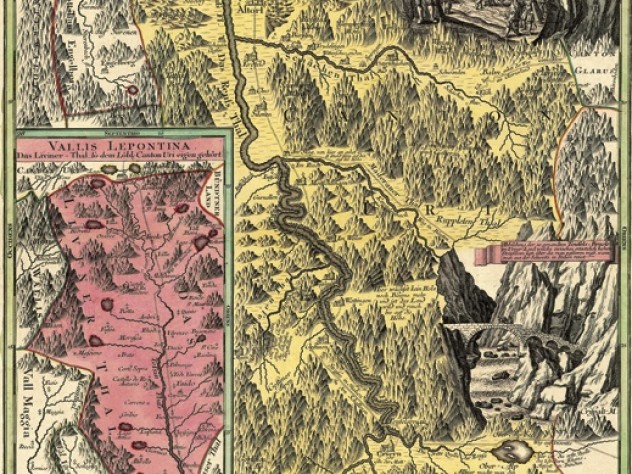 Harvard College Library A work from the Harvard Map Collection’s exhibit <em>Gleams of a Remoter World: Mapping the European Alps</em>