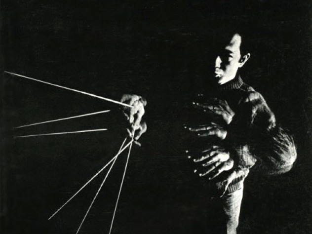 Courtesy of <em>Harvard Alumni Bulletin,</em> photograph by Mark Silber Conductor James Yannatos on the cover of the <em>Harvard Alumni Bulletin</em> of January 1969.
