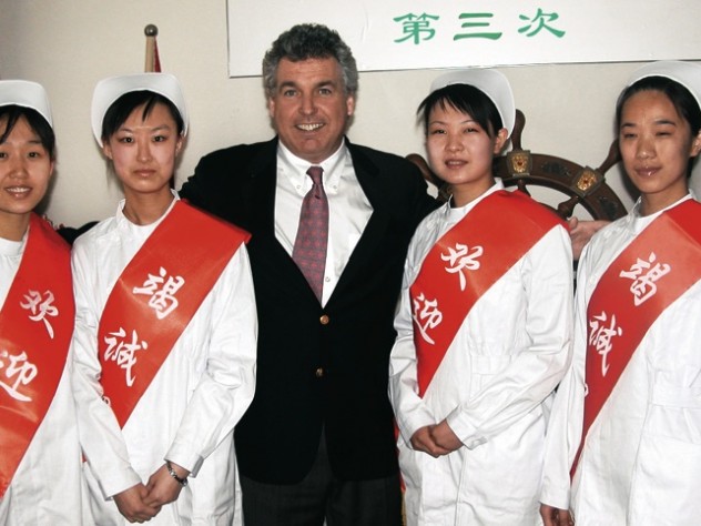 Photograph courtesy of Smile Train Smile Train has been especially active in China. Mullaney met these four nurses from Jinzhong No. 1 People’s Hospital, one of its partner institutions, in 2005.