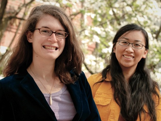 Madeleine Schwartz (left) and Sarah Zhang