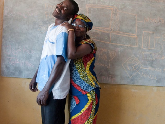 Photograph by Sara Joe Wolansky Samuel and Rita Quaye are the proprietors of Samrit Academy. (Its name is a combined version of their first names.) Mrs. Quaye owned plenty of land and wanted to use it for something beneficial to her community, and the couple decided to use their resources to cater to the growing demand for high-quality education for local children.
