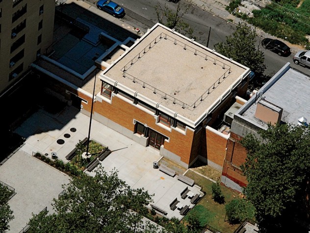 The center from above, in its Bedford-Stuyvesant neighborhood