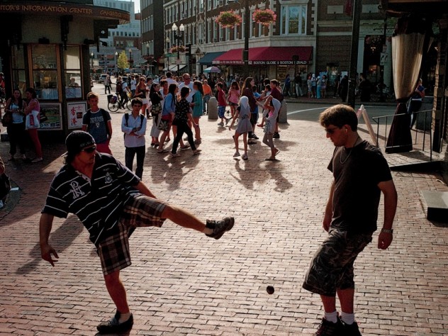 The Square has always attracted those who want to shop, eat, gawk, and play.