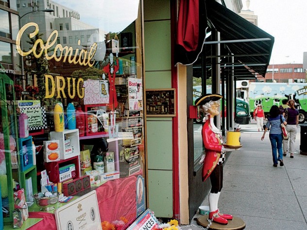 Colonial Drug has sold elegant perfumes, soaps, and shaving tools since 1947.
