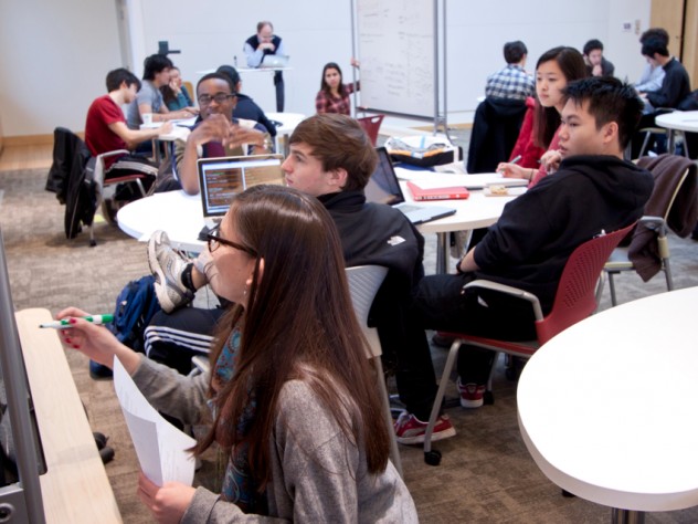Clockwise, back left: Abiola Laniyonu, Selena Kim, Ricky Liu, Conner Dalton, and Christine A. Maroti