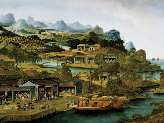 Image courtesy of the Peabody Essex Museum, Salem, Massachusetts. Tea production in China, c.1790-1800