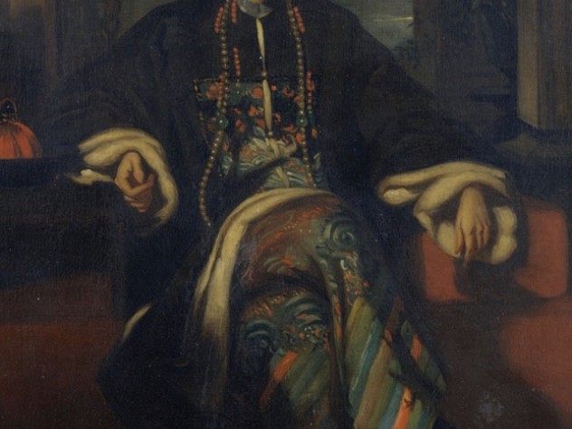 Image from Art Resource/©the Metropolitan Museum of Art The merchant Hoqua, portrayed by George Chinnery, c.1830, amassed a $26-million fortune, placing him among the world’s richest men.