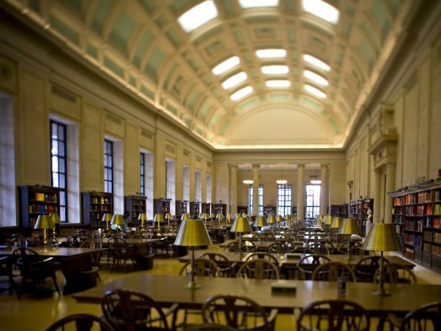 Loker Reading Room in Widener Library